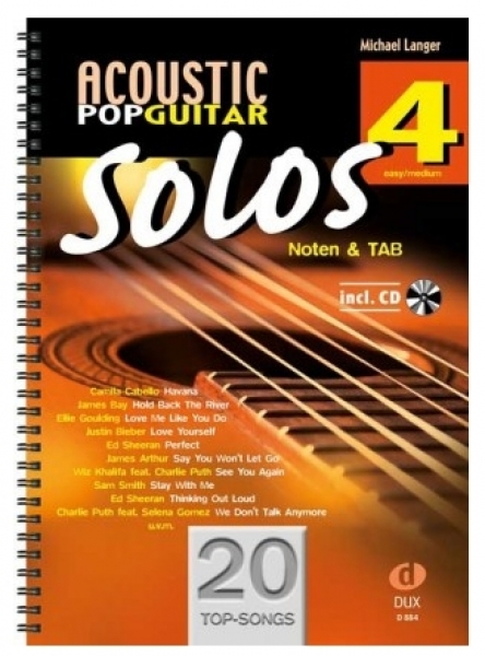 Preview: Acoustic Pop Guitar Solos 4 mit Download