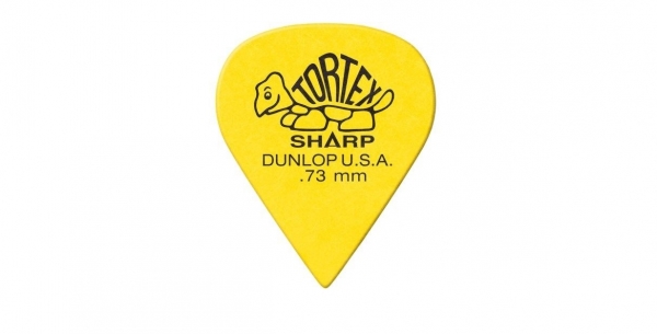 Preview: DUNLOP 4121 TORTEX Sharp Pick yellow, 0.73 mm