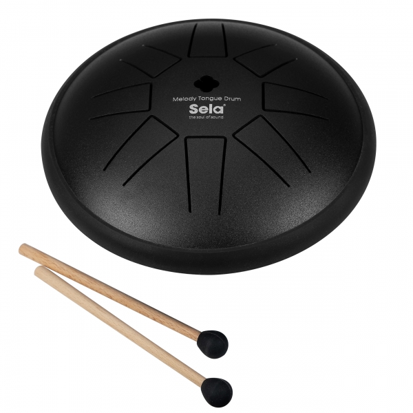 Preview: Sela Melody Tongue Drum 6'' C Major Black