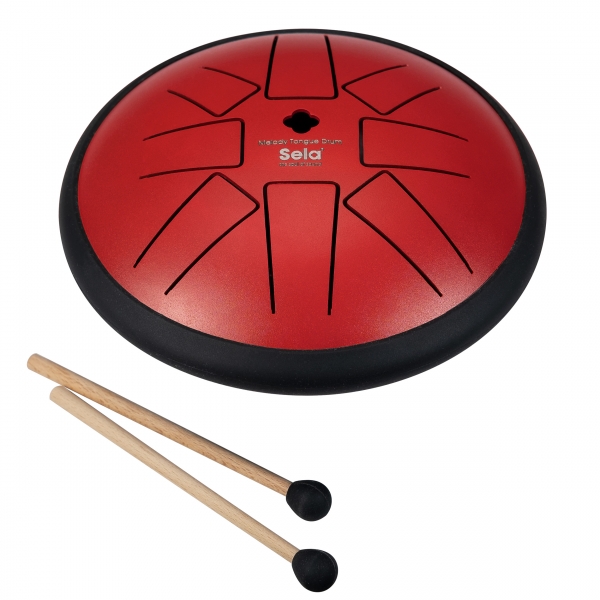 Preview: Sela Melody Tongue Drum 6'' F Minor Pentatonic Red