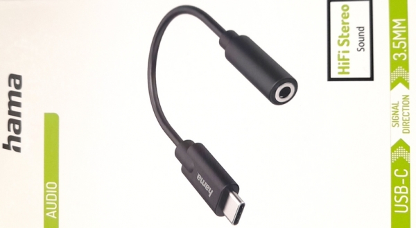 Adapter Hama USB-C auf 3,5mm Klinkenbuchse