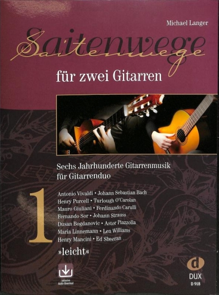 Saitenwege für 2 Gitarren Band 1 (+Online Audio)