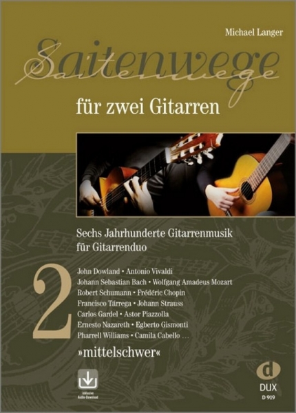 Saitenwege für 2 Gitarren Band 2 (+Online Audio)